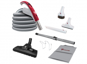 Attachment kit 24V - Europa brush floor and carpet combination - hose 30' (9.14 m)
